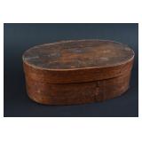 A 19TH C. BENT WOOD STORAGE BOX