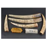 A COLLECTION OF LATE 20TH C. RESIN OBJECTS