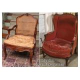 TWO FRENCH STYLE CHAIRS - LOCAL BIDDERS ONLY