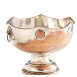 AN EARLY ENGLISH SILVER PLATE PUNCH BOWL
