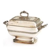 A HANDSOME OLD SHEFFILED PLATE SILVER TUREEN