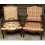 A PAIR EARLY 20TH C. FRENCH HIGH BACK ARM CHAIRS