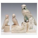 ANTIQUE AND VINTAGE CARVED MARBLE AND ALABASTER