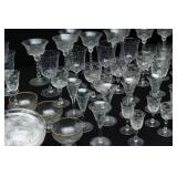 LARGE COLLECTION OF HAND WHEEL CUT & OTHER CRYSTAL