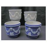 TWO PAIR OF WEDGWOOD CACHE POTS