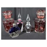 VANDERMARK AND VAL ST. LAMBERT PERFUME BOTTLES