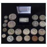 HALF DOLLARS, MORGAN DOLLARS, 1 OZ SILVER, OTHER