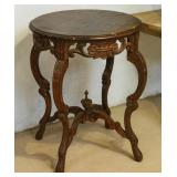 A 1920s CARVED LAMP TABLE