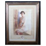 A BEAUTIFUL HAND TINTED PORTRAIT W/ ELABORATE MAT