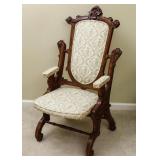 AN UNUSUAL VICTORIAN RENAISSANCE ARM CHAIR CA.1870