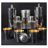 A SET OF ART DECO BAR WARE