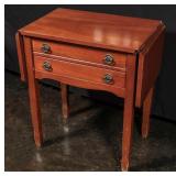 A SMALL LATE 20TH C. MAHOGANY SILVER CHEST ON LEGS