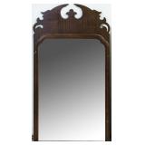 A 1920s SCROLL CUT CHIPPENDALE STYLE WALL MIRROR