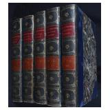 FINE BLUE LEATHER BINDINGS AND OTHER ANTIQUE BOOKS