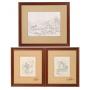 TOM BEARD (B 1927) GRAPHITE ILLUSTRATIONS, 3 WORKS