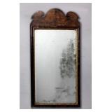 A 19TH CENTURY GEORGE III MAHOGANY WALL MIRROR