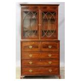 A NICE EARLY 19TH CENTURY SECRETARY BOOKCASE