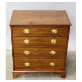 FEDERAL-STYLE 19TH C FOUR DRAWER BACHELOR