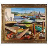 ATTRIBUTED HERMAN VOLZ (1904-1990) OIL ON PANEL