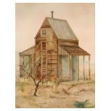 CARL ADAMS (20TH C.) ACRYLIC ON BOARD