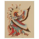 WOODY CRUMBO (1912-1989) PENCIL SIGNED SILK SCREEN