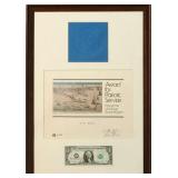 FRANCINE IRVING NEFF (1925-2010) SIGNED $1 BILL