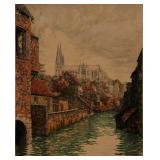 CIRCA 1920 COLOR ETCHING TITLED 