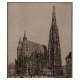 A PENCIL SIGNED ETCHING ATTRIBUTED 