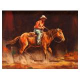 OIL ON ARTIST BOARD SIGNED 