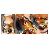 JULIUS KRAMER (1920-1990) WATERCOLORS, TWO WORKS