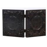 AN ANTIQUE UNION CASE WITH AMBROTYPES