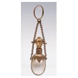A VICTORIAN MOTHER-OF-PEARL CHATELAINE PERFUME