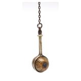 A SMALL SILVER PLATE AND ENAMEL VINAIGRETTE