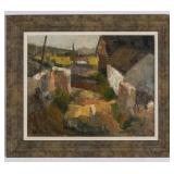 AN IMPRESSIONIST PAINTING SIGNED 