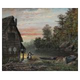 EARLY 20TH C. AMERICAN SCHOOL WATERCOLOR