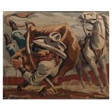 FLETCHER MARTIN (1904-1979) SILK SCREEN, 1943