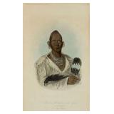 TWO HAND COLORED PRINTS G. CATLIN, J. HARRIS