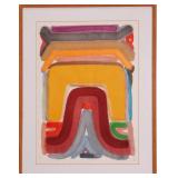 TWO LATE 20TH CENTURY ABSTRACT WATERCOLORS