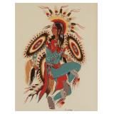 WOODY CRUMBO (1912-1989) PENCIL SIGNED SERIGRAPH