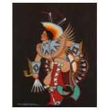 ARCHIE BLACKOWL (1911-1992) GOUACHE ON PAPER