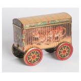 A TIN LITHO CIRCUS CAR BISCUIT TIN
