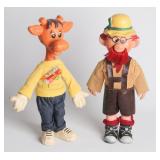 TWO 20TH C. AMERICAN VINYL ADVERTISING FIGURES