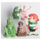 FIVE MEDICAL MASCOT FIGURES