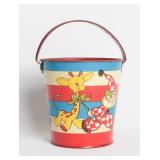 ELAINE ENDO HILEMAN OHIO ART TIN LITHO SAND PAIL