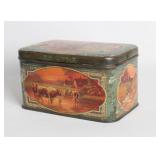 A VICTORIAN TIN LITHO PASTILLE TIN