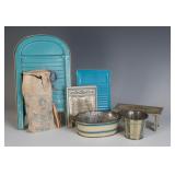 A COLLECTION OF TIN LITHO WASH DAY TOYS CIRCA 1910