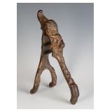 ORNATE VICTORIAN CAST IRON CORK PRESS, OLD PAINT