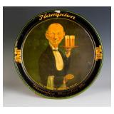 A HAMPDEN BREWING TIN LITHO BEER ADVERTISING TRAY