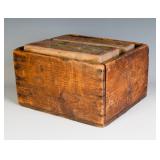 LITHO ON WOOD BLACK AMERICANA ALPHABET BLOCKS