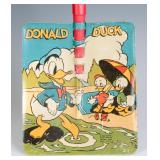A GOOD DONALD DUCK TIN LITHO SAND SHOVEL DATE 1939